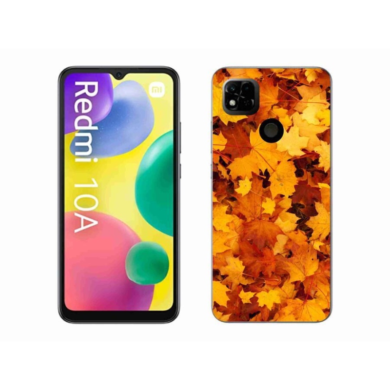 Gél borítás mmCase a Xiaomi Redmi 10A számára - juharlevelek