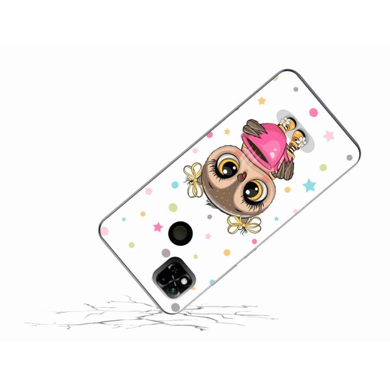 Gél borítás mmCase a Xiaomi Redmi 10A számára - rajzfilm bagoly