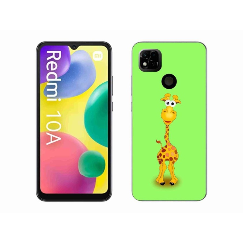 Gél borítás mmCase a Xiaomi Redmi 10A számára - rajzfilm zsiráf