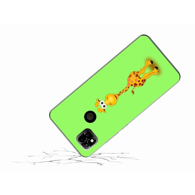 Gél borítás mmCase a Xiaomi Redmi 10A számára - rajzfilm zsiráf