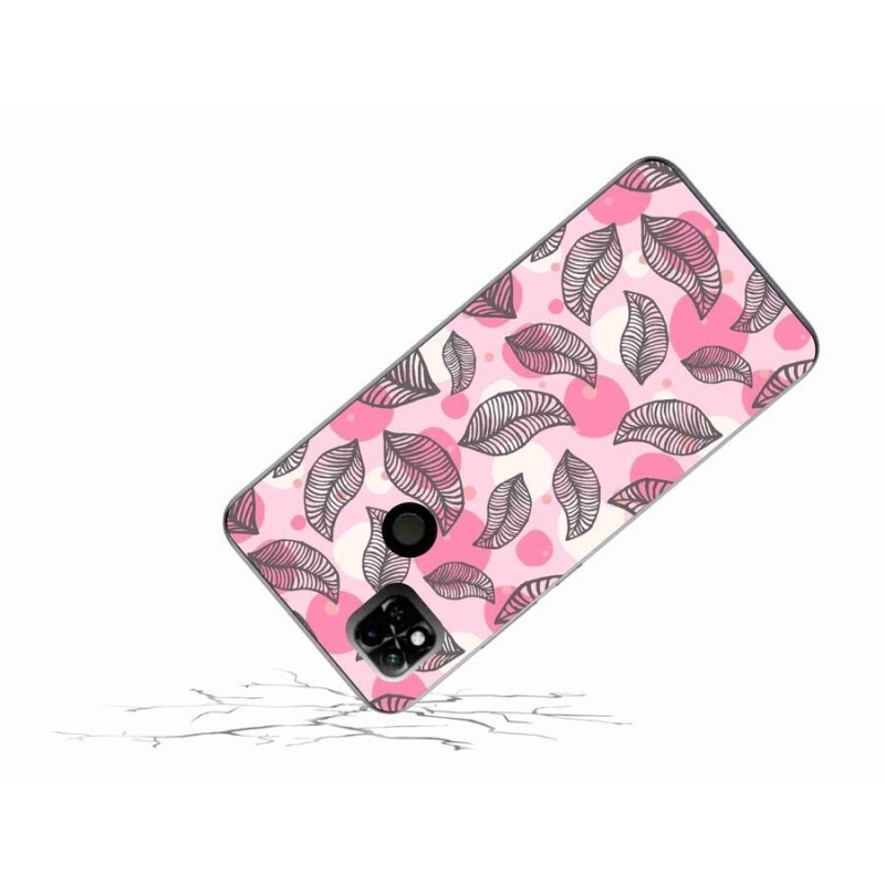 Gél borító mmCase a Xiaomi Redmi 10A számára - rajzfilmes hulló levelek