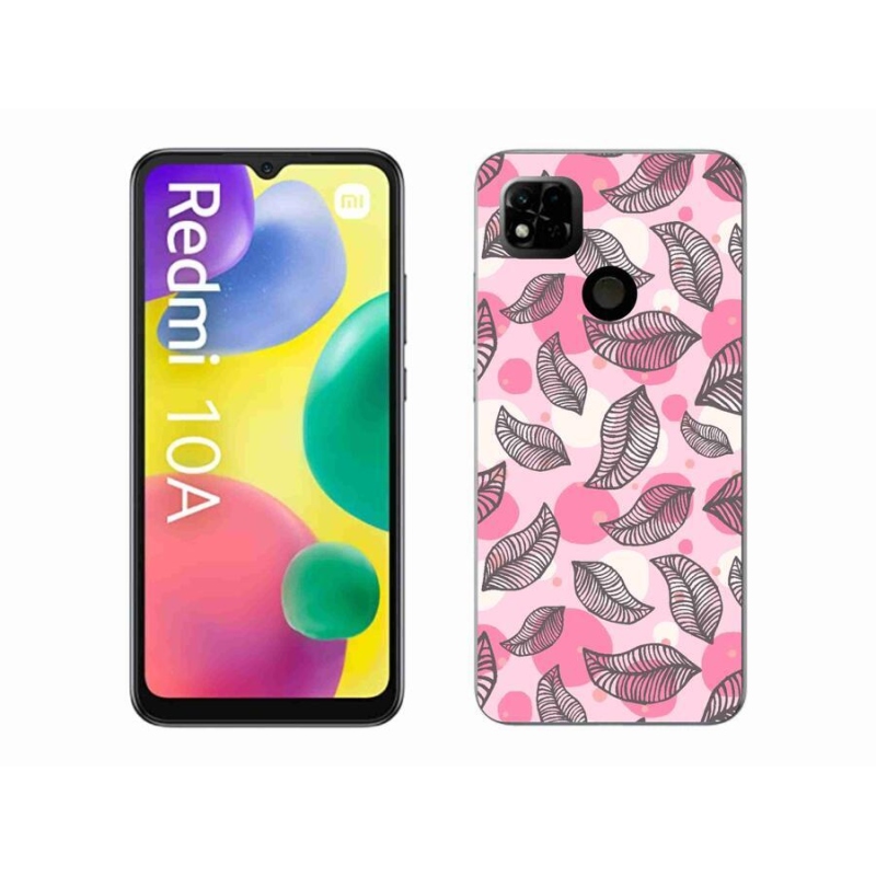 Gél borító mmCase a Xiaomi Redmi 10A számára - rajzfilmes hulló levelek