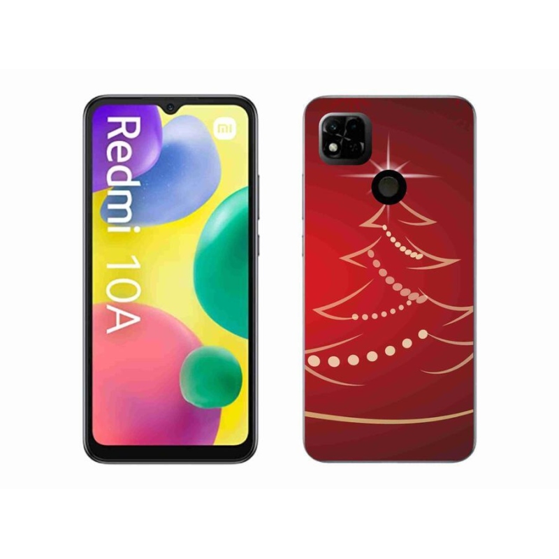Gél borítás mmCase a Xiaomi Redmi 10A számára - karácsonyfa karikatúra