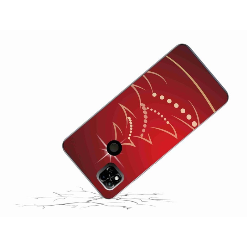 Gél borítás mmCase a Xiaomi Redmi 10A számára - karácsonyfa karikatúra