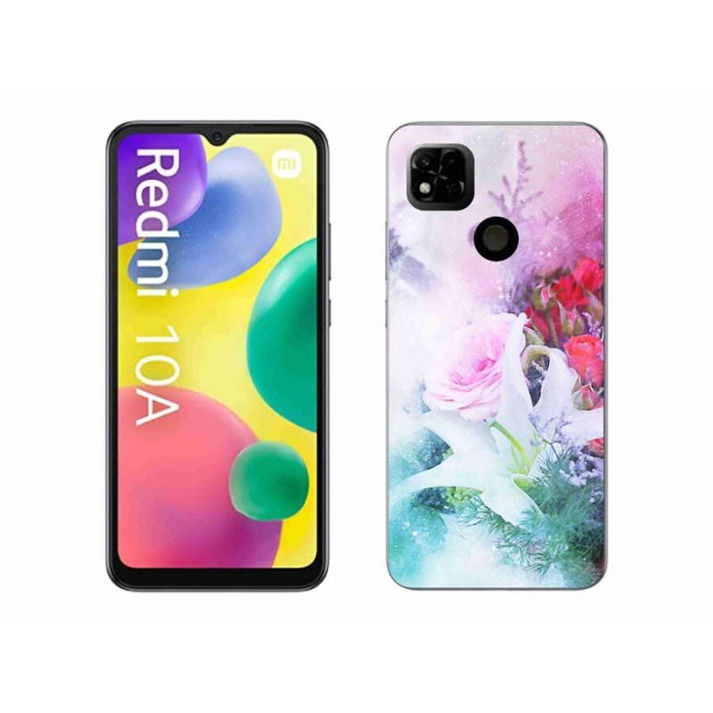 Gél borító mmCase a Xiaomi Redmi 10A számára - virágok 4