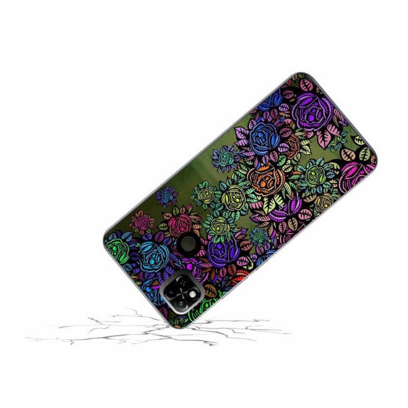 Gél borító mmCase a Xiaomi Redmi 10A számára - virágok 6
