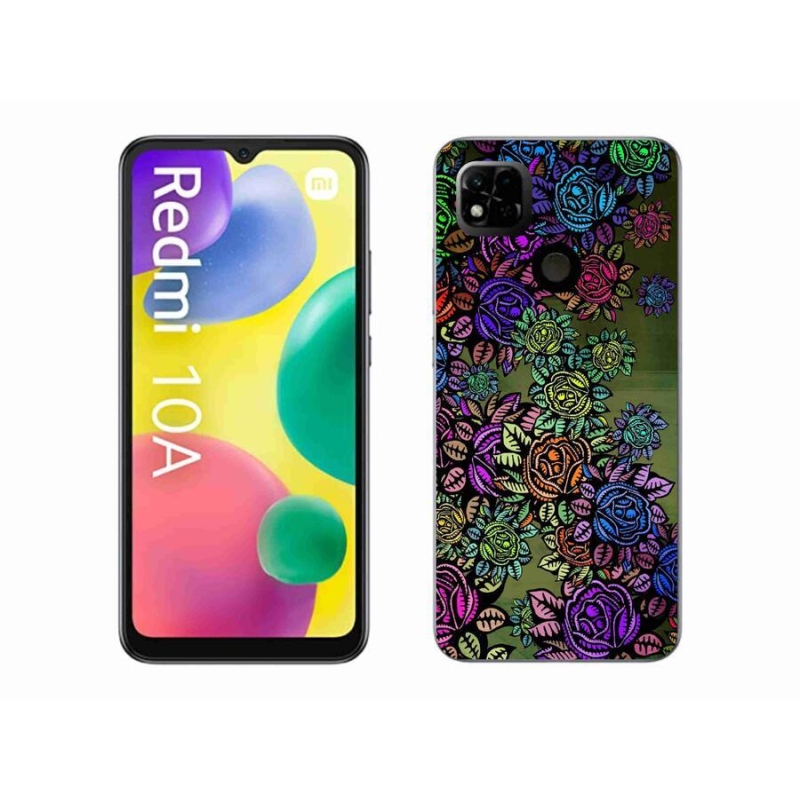 Gél borító mmCase a Xiaomi Redmi 10A számára - virágok 6