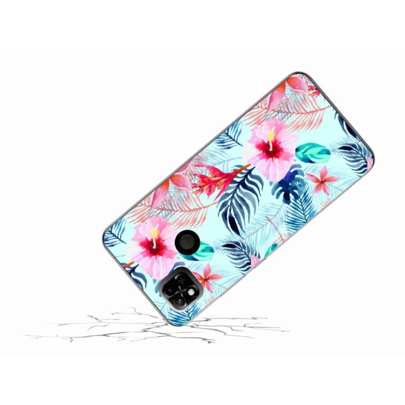 Gél borítás mmCase a Xiaomi Redmi 10A számára - virágok
