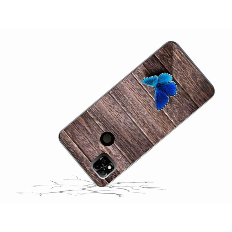 Gél borítás mmCase a Xiaomi Redmi 10A - kék pillangó 1