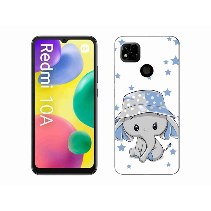 Gél borítás mmCase a Xiaomi Redmi 10A számára - kék elefánt