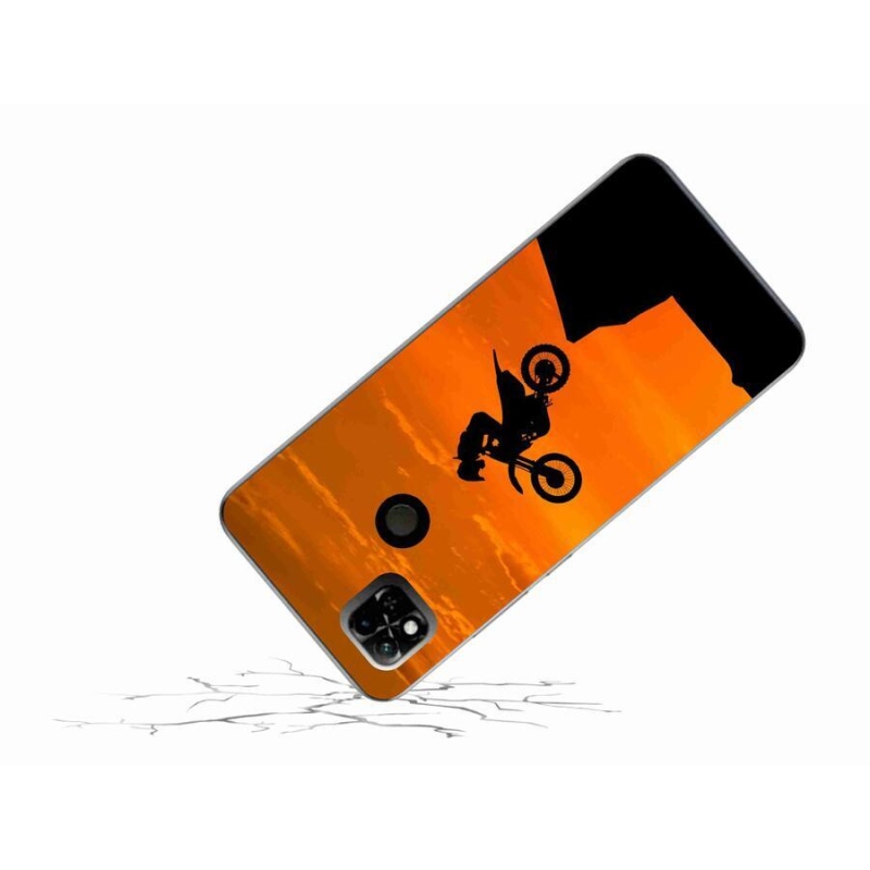 Gél borító mmCase a Xiaomi Redmi 10A számára - motocross