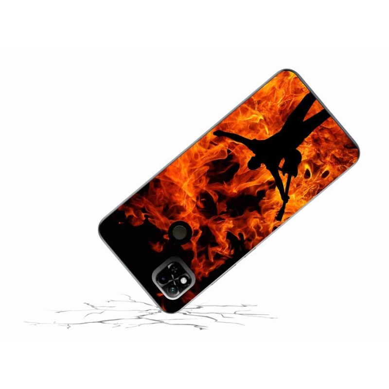 Gél borító mmCase a Xiaomi Redmi 10A számára - zenész és tűz