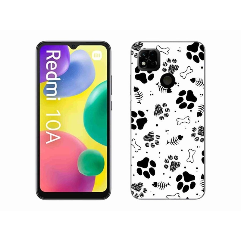 Gél borítás mmCase a Xiaomi Redmi 10A számára - kutyamancsok 1