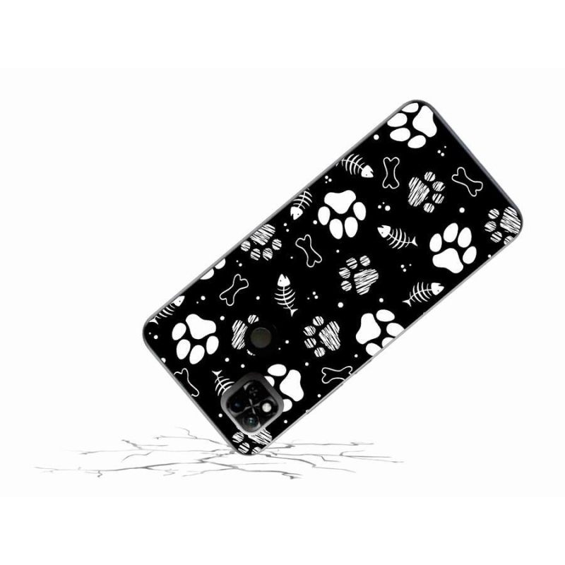 Gél borítás mmCase a Xiaomi Redmi 10A számára - kutyamancsok