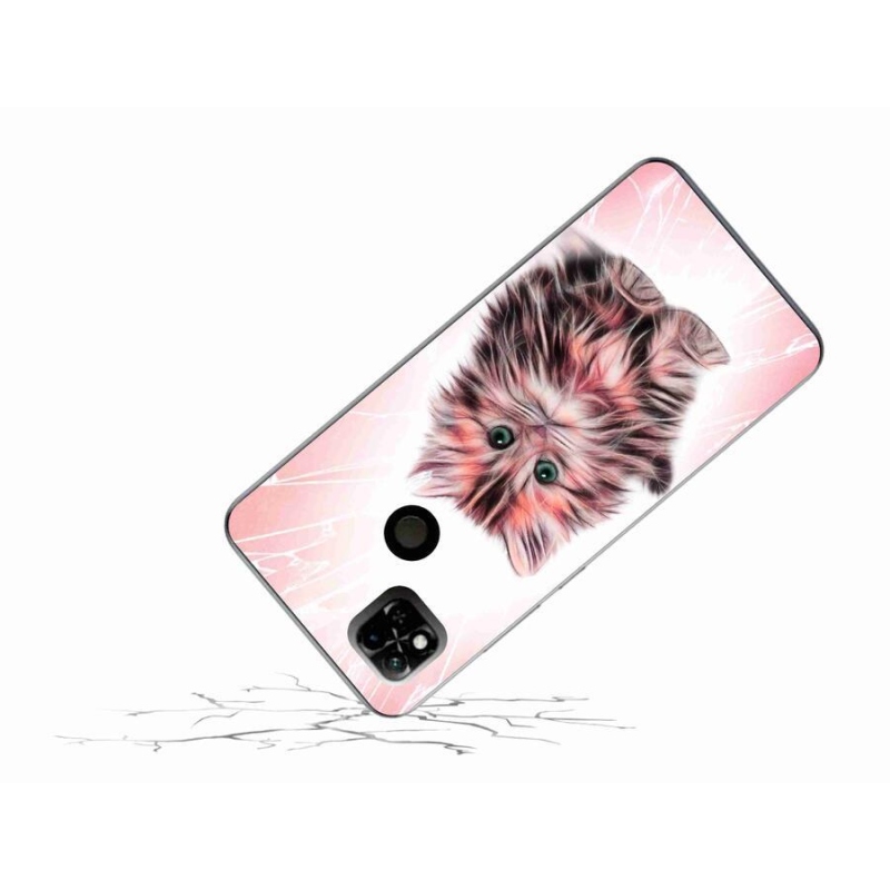 Gél borítás mmCase a Xiaomi Redmi 10A számára - aranyos cica