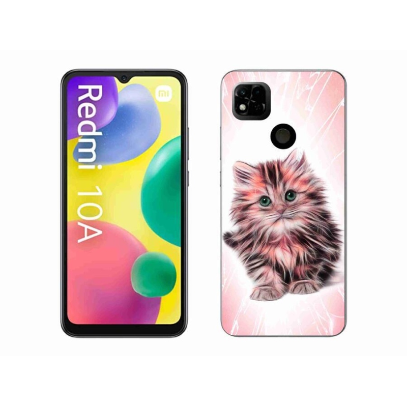 Gél borítás mmCase a Xiaomi Redmi 10A számára - aranyos cica