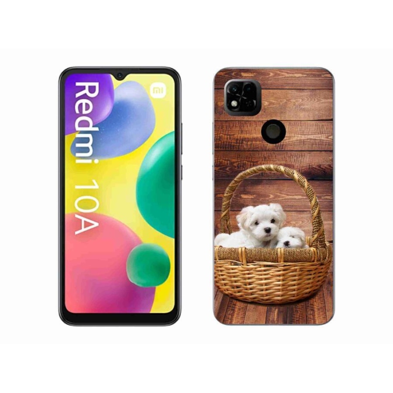 Gél borítás mmCase a Xiaomi Redmi 10A számára - kölyökkutyák