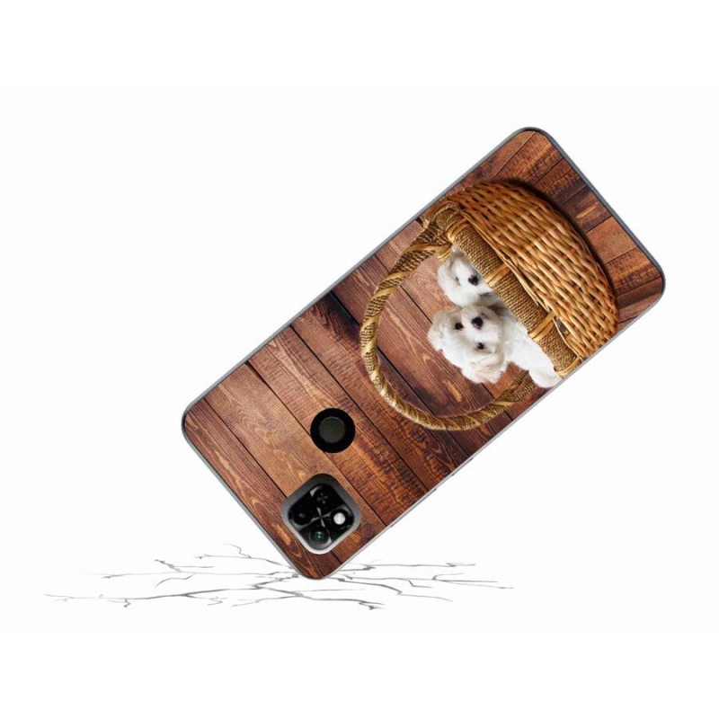 Gél borítás mmCase a Xiaomi Redmi 10A számára - kölyökkutyák