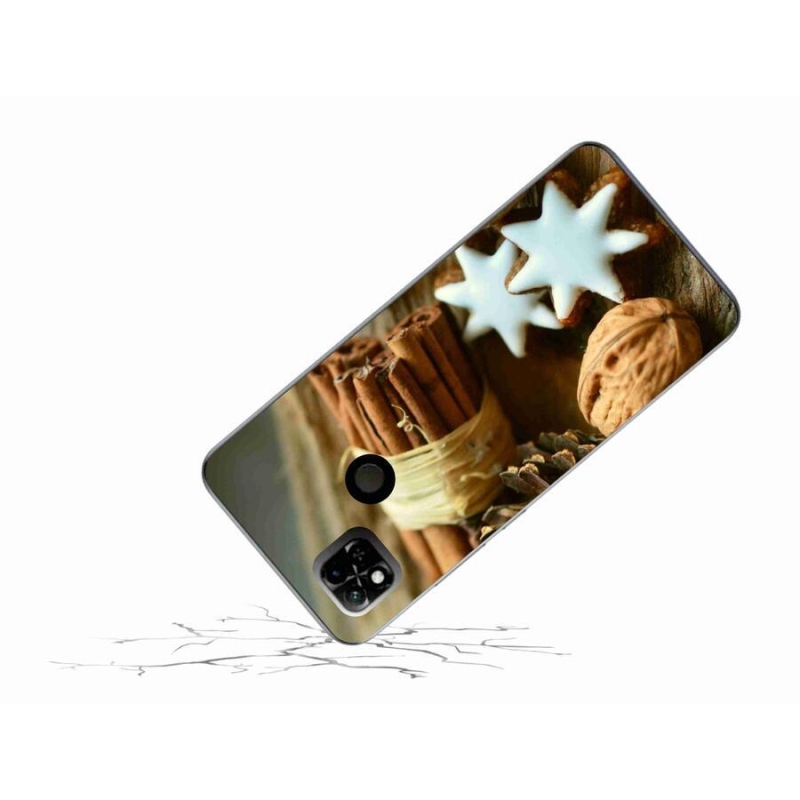 Gél borítás mmCase a Xiaomi Redmi 10A számára - Karácsonyi kutya és macska