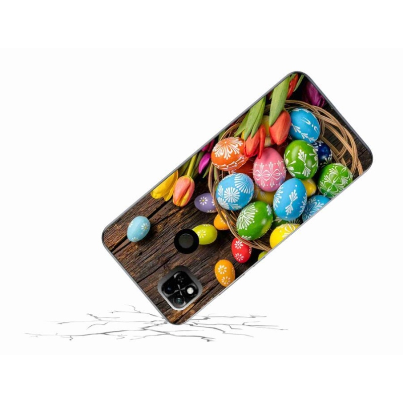 Gél borítás mmCase a Xiaomi Redmi 10A számára - Húsvéti tojások