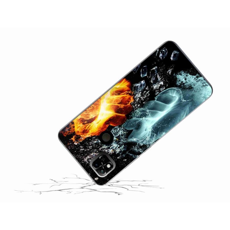 Gél borítás mmCase a Xiaomi Redmi 10A - víz és tűz számára