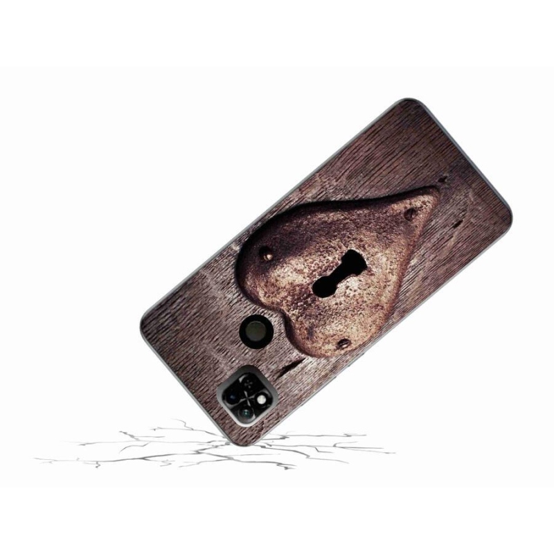 Gél borító mmCase a Xiaomi Redmi 10A számára - szív alakú zár