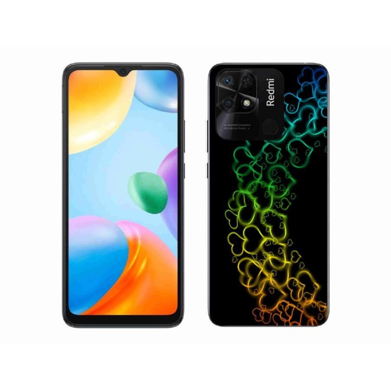 Gél borítás mmCase a Xiaomi Redmi 10C-hez - színes szívek