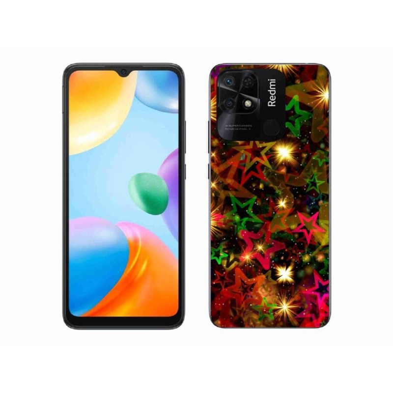 Gél borítás mmCase a Xiaomi Redmi 10C-hez - színes csillagok