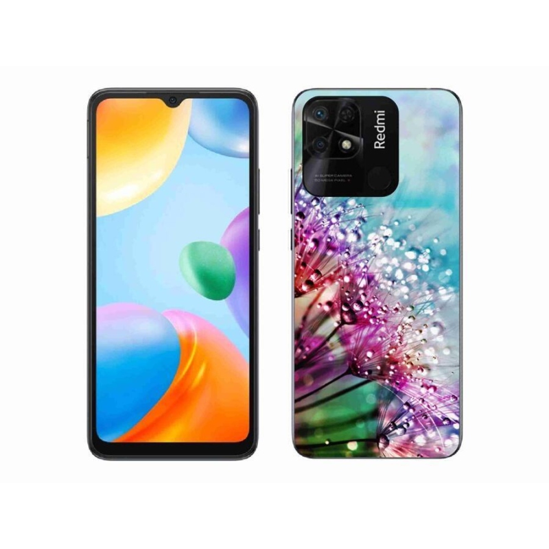 Gél borító mmCase a Xiaomi Redmi 10C-hez - színes virágok