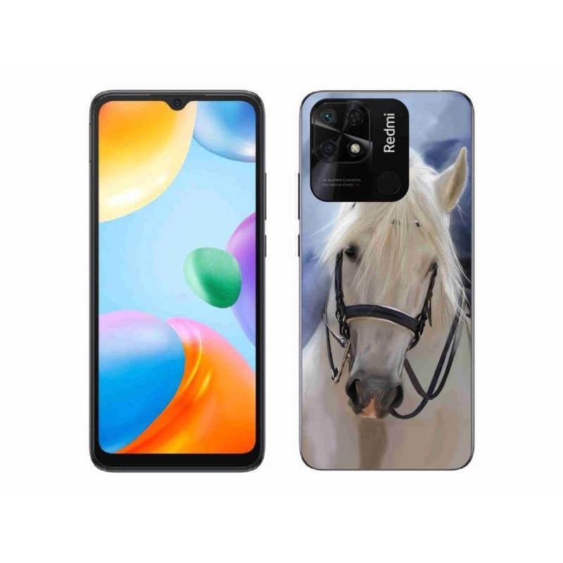 Gél borítás mmCase a Xiaomi Redmi 10C-hez - fehér ló