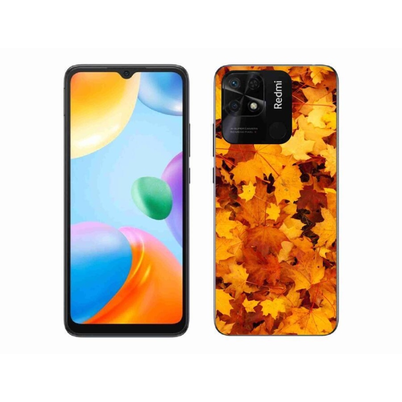 Gél borítás mmCase a Xiaomi Redmi 10C-hez - juharlevelek
