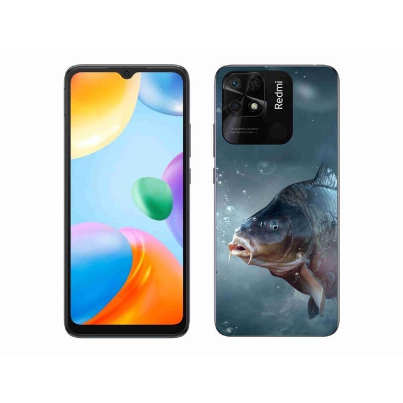 Gél borító mmCase a Xiaomi Redmi 10C-hez - ponty és buborékok