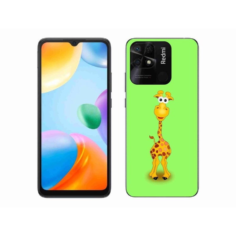Gél borítás mmCase a Xiaomi Redmi 10C-hez - rajzfilm zsiráf