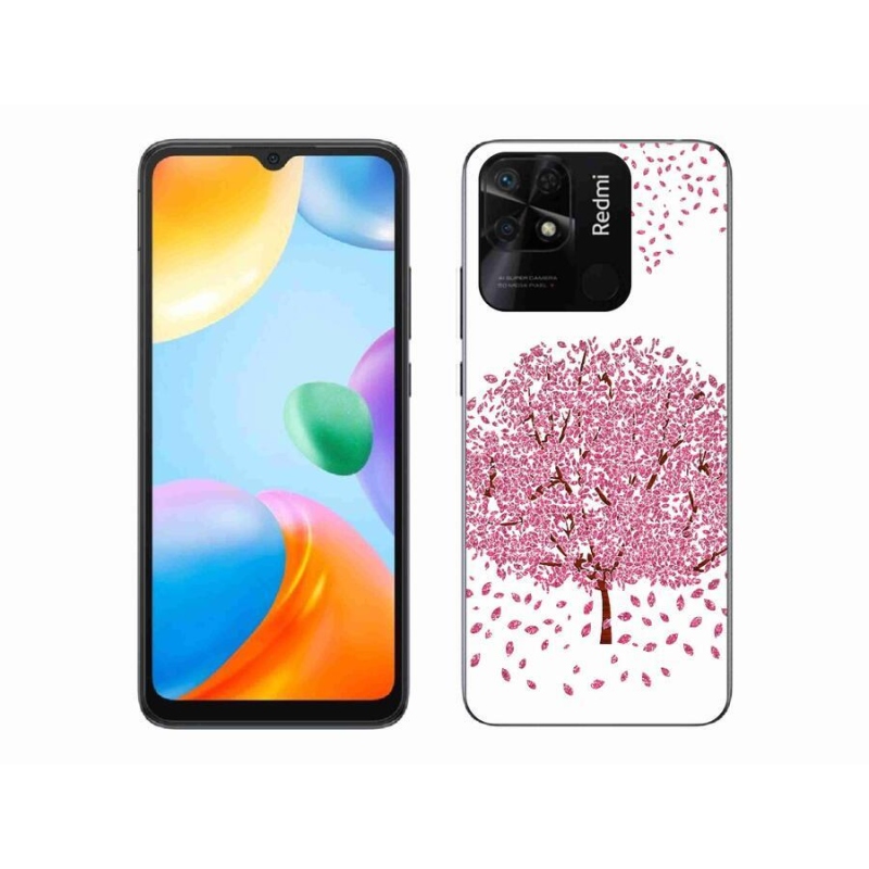 Gél borító mmCase a Xiaomi Redmi 10C-hez - rajzfilmfa levelekkel