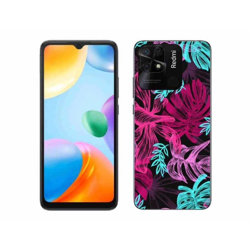 Gél borító mmCase a Xiaomi Redmi 10C-hez - virágok 1