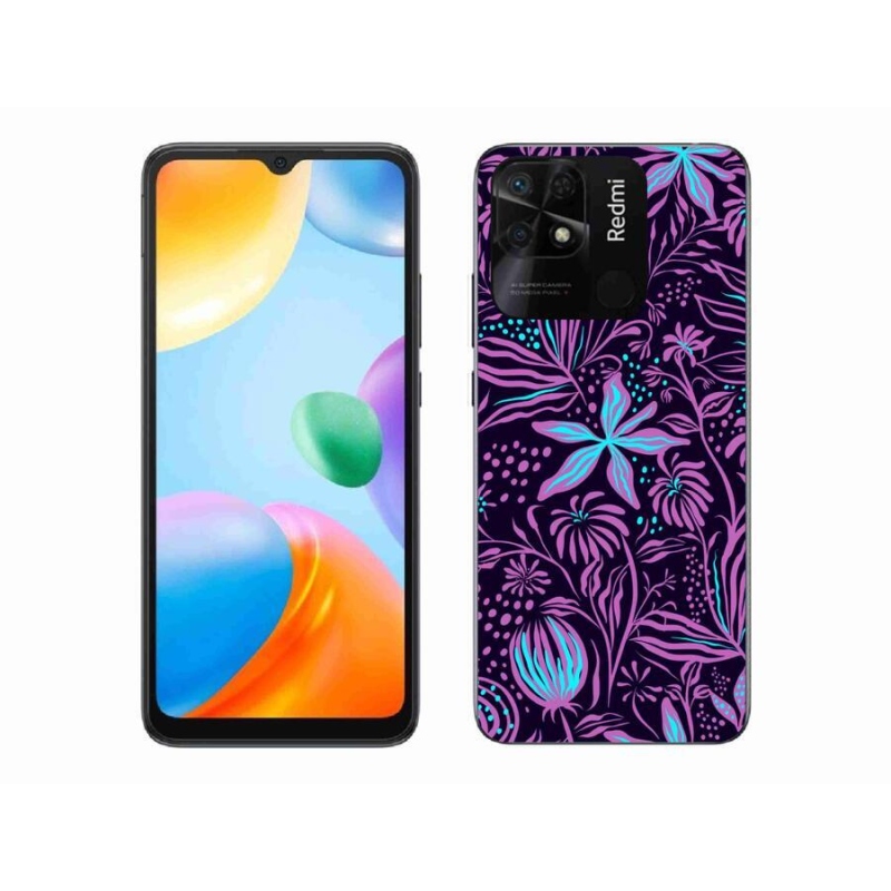 Gél borító mmCase a Xiaomi Redmi 10C-hez - virágok 2