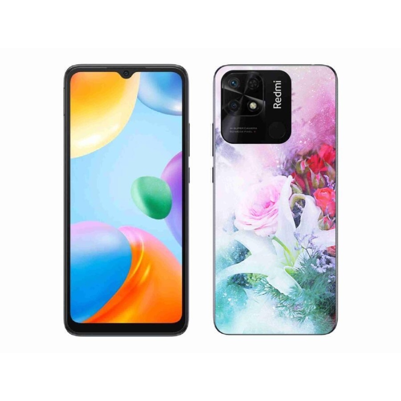 Gél borítás mmCase a Xiaomi Redmi 10C-hez - virágok 4