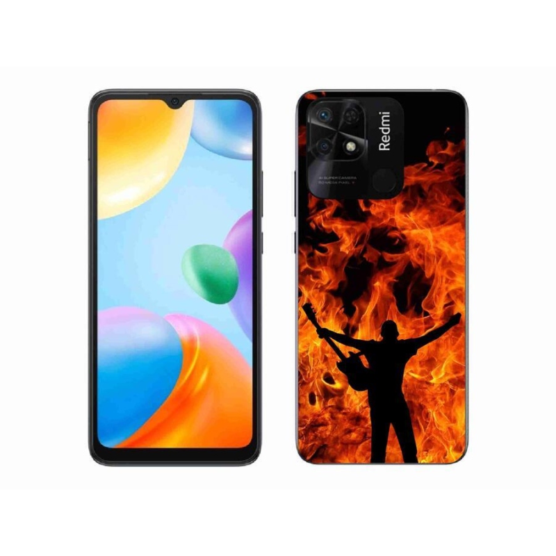 Gél borító mmCase a Xiaomi Redmi 10C-hez - zenész és tűz