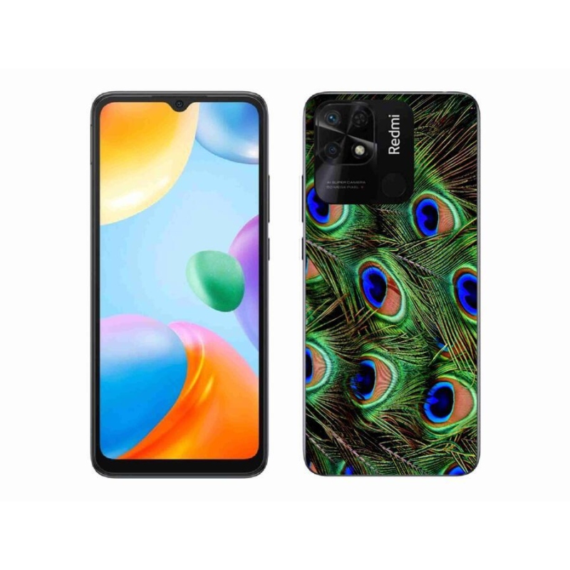 Gél borítás mmCase a Xiaomi Redmi 10C-hez - pávatoll