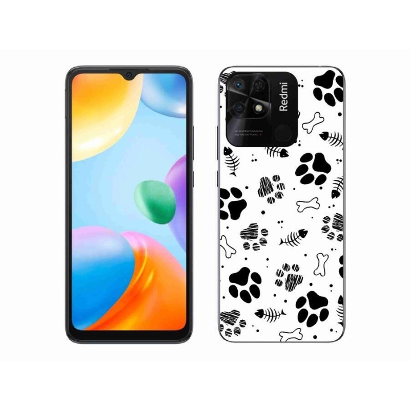 Gél borítás mmCase a Xiaomi Redmi 10C-hez - kutyamancsok 1