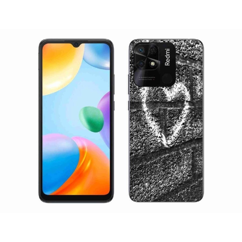 Gél borítás mmCase a Xiaomi Redmi 10C-hez - szív a falon