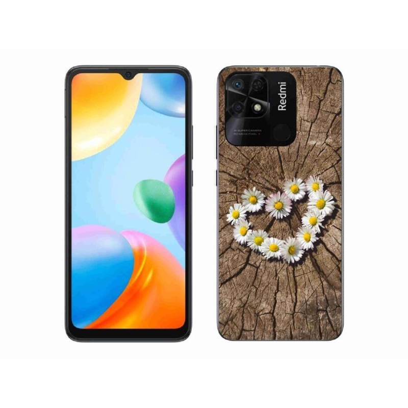 Gél borítás mmCase a Xiaomi Redmi 10C-hez - százszorszépek szíve