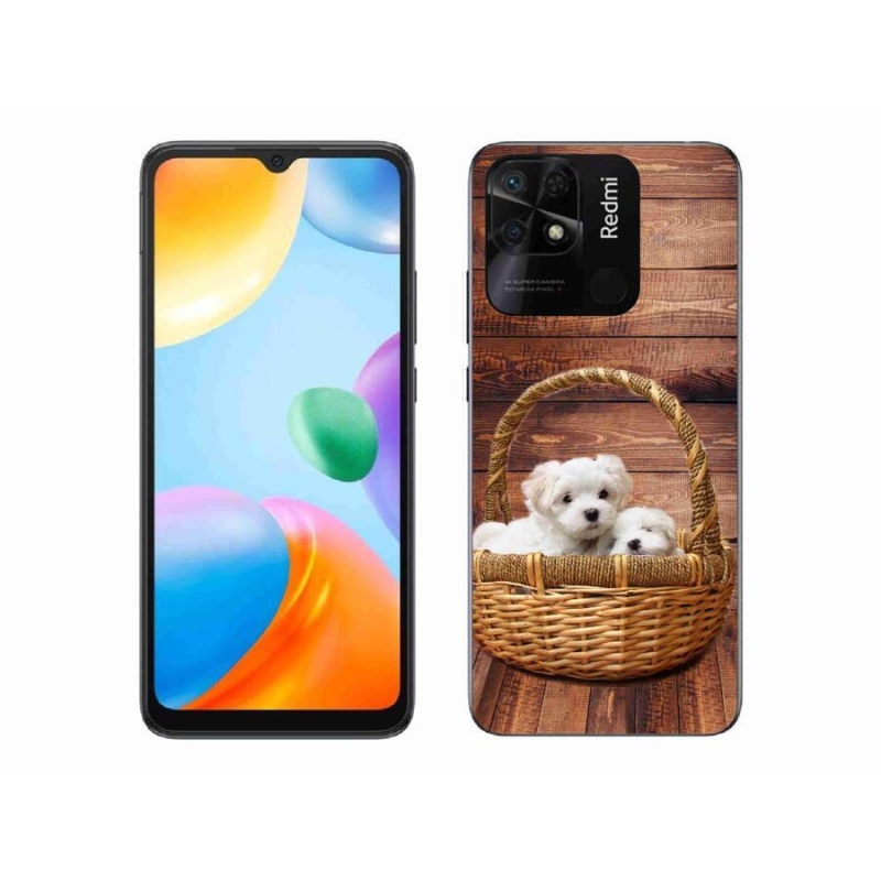 Gél borítás mmCase a Xiaomi Redmi 10C-hez - kölyökkutyák