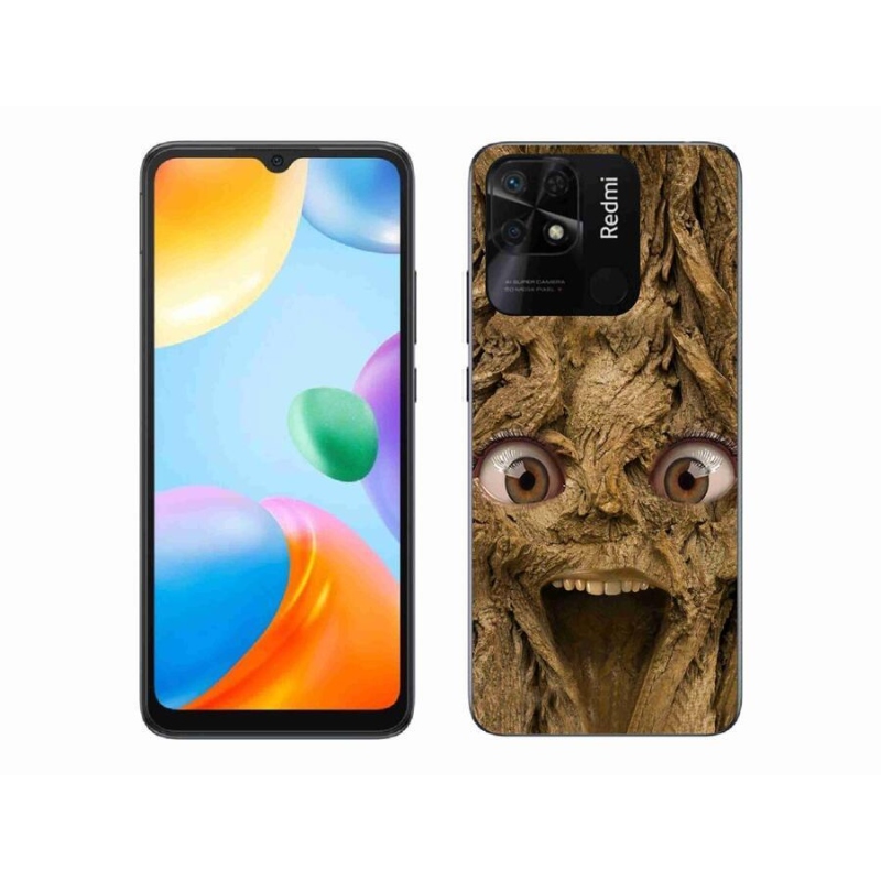 Gél borítás mmCase a Xiaomi Redmi 10C-hez - vidám fa szemekkel