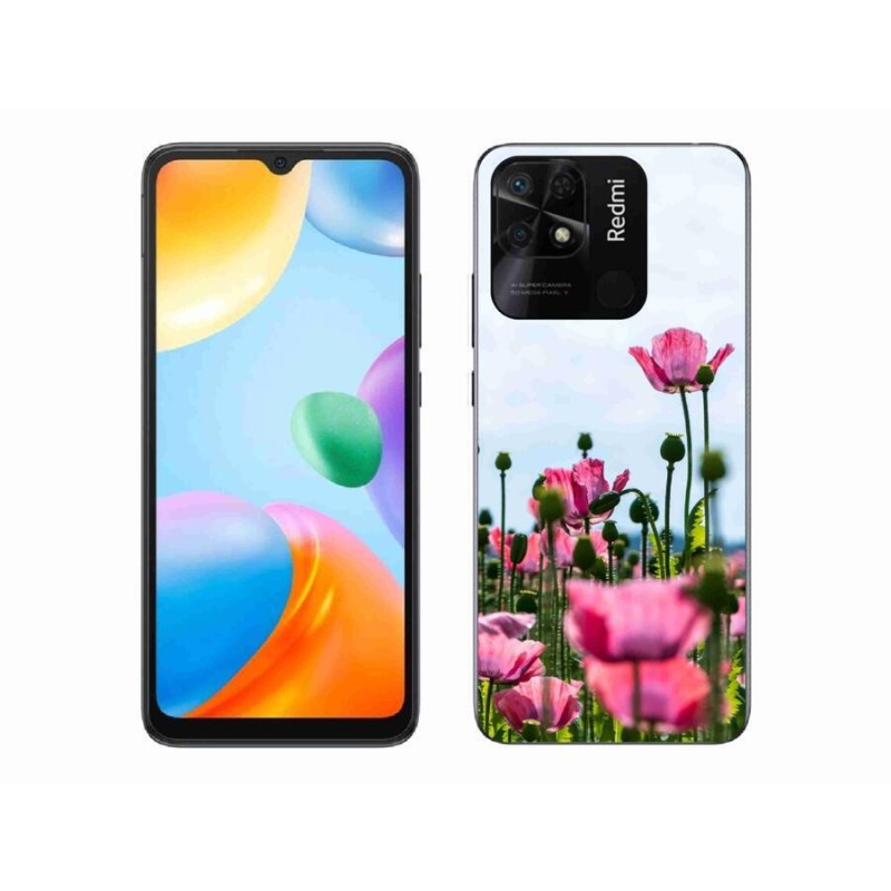 Gél borító mmCase a Xiaomi Redmi 10C-hez - mákos