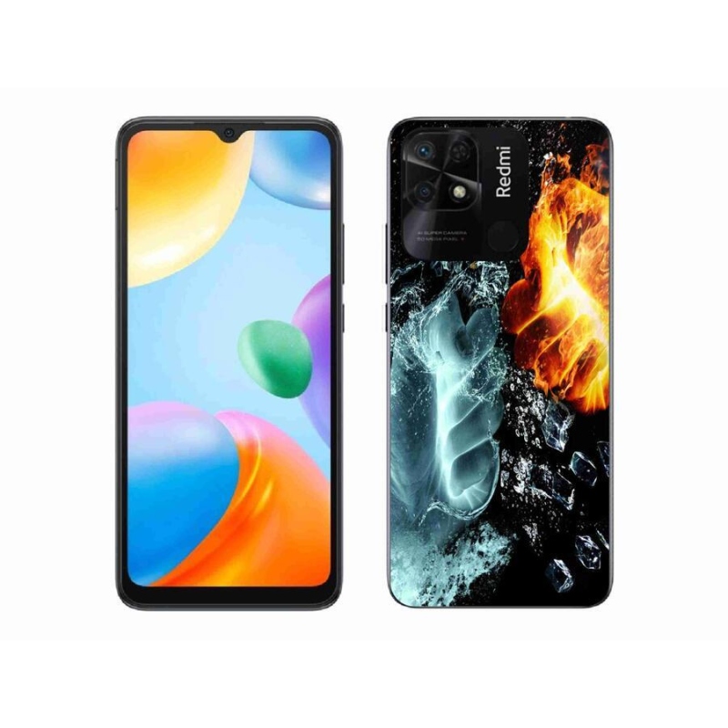 Gél borítás mmCase a Xiaomi Redmi 10C-hez - víz és tűz
