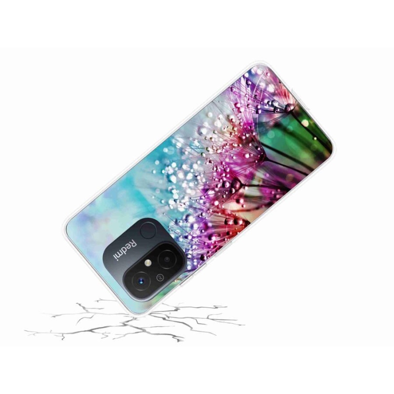 Gél borító mmCase a Xiaomi Redmi 12C-hez - színes virágok