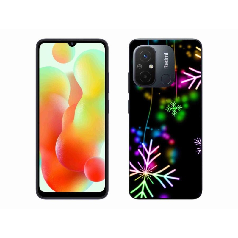 Gél borítás mmCase a Xiaomi Redmi 12C-hez - színes pelyhekkel