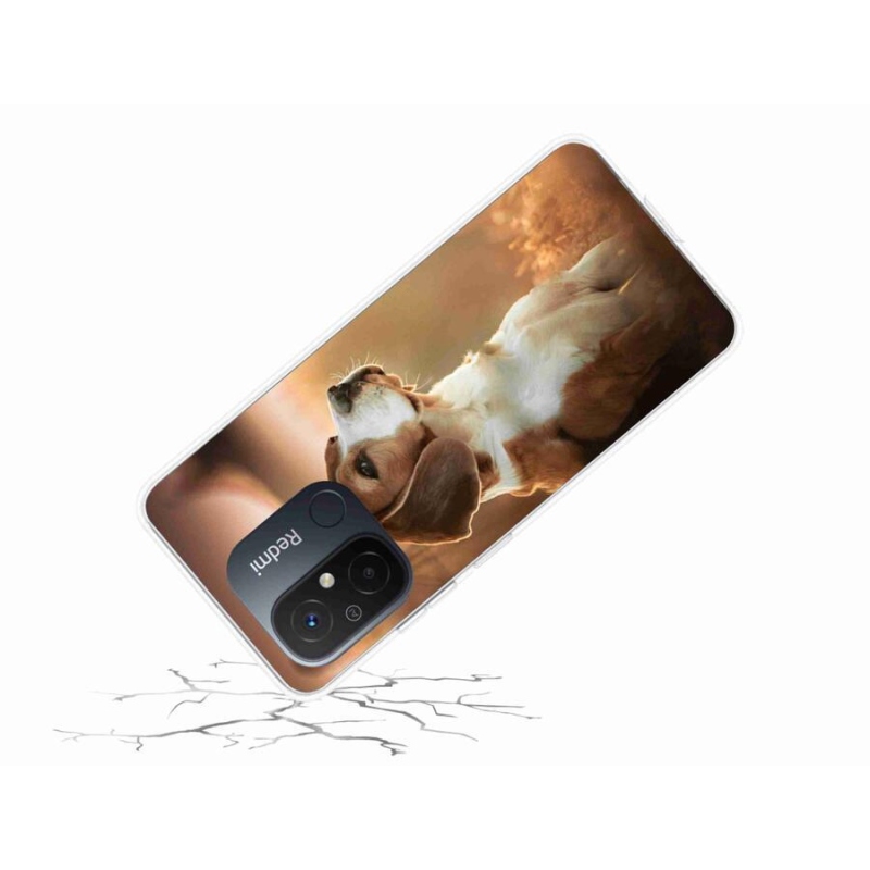 Gél borítás mmCase a Xiaomi Redmi 12C-hez - bézs színű