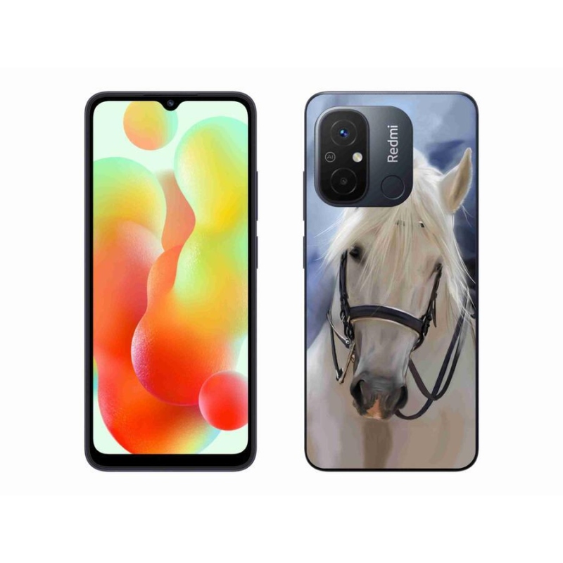 Gél borítás mmCase a Xiaomi Redmi 12C-hez - fehér ló